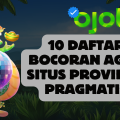 10 Daftar Bocoran Agen Situs Provider Pragmatic